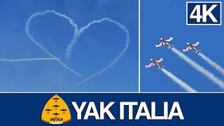 Yakovlev Yak 52 Aerobatic Team YAK Italia at Thiene Airshow 4K