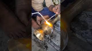 Brass Brazing Make Flowers pot #brass #brazing  #reels