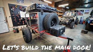 Budget Harbor Freight Off-Road Trailer Build. Episode 3. Building Doors!