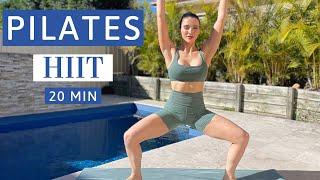 20 MIN PILATES HIIT | At Home Workout | No Equipment