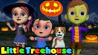 Ha Ha Ha It's Halloween | Scary Spooky Cartoon Songs | Trick or Treat Halloween | Little Treehouse