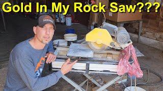 Gold In My Rock Saw?? How Much??
