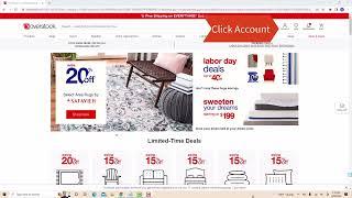 Overstock Online Account- Sign Up Tutorial