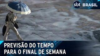 Final da frente fria é antecipado para domingo (14) | SBT Brasil (12/07/24)