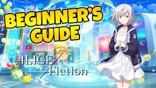 ALICE Fiction - Beginner's Guide and Tips for Early Game