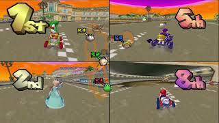 Mario Kart Double Dash Custom Tracks 4 Players Goomba Vs Baby WarioVs Dry Bones Vs Rosalina Versus