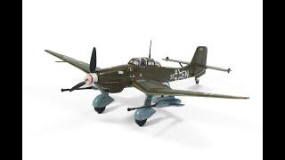 Junkers Ju 87G-2 Tank Buster. Plastic 1:72 scale model from Revell (04692). Full build video