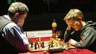 Magnus Carlsen VS Garry Kasparov ,  World Championship 2004 , Iceland , #trending #IQ_CHESS_FEED ️