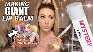 Making 1 GIANT LIP BALM by melting old ones! 