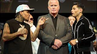 “Gervonta looks scared” SAYS RYAN GARCIAS BROTHER AT PRESS CONFERENCE FACE OFF