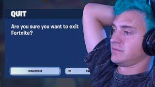 Ninja Quit Fortnite & Ended His Stream Immediately..