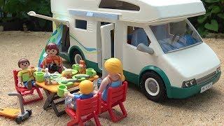 Autospielzeugvideos für Kinder - Playmobil Familien-Wohnmobil - Spielzeug für Kinder