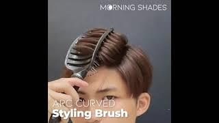 Easy BlowDry Man Hair Styling With Arc-Form Brush - Morning Shades