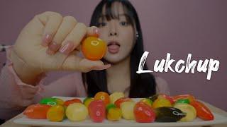 ASMR Dessert from Heaven Lukchup Eating Sounds (+Up Close)