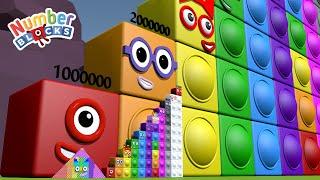 Looking for Numberblocks Step Squad 783 to 11,000 to 11,000,000 BIGGEST Learn to Count Big Numbers!