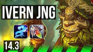 IVERN vs LEE (JNG) | Rank 2 Ivern, 1300+ games, 1/2/15 | NA Challenger | 14.3