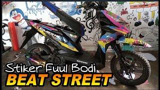 BEAT STREET VARIASI FULL BODI STIKER CUSTOM,BIKERS AMBON