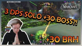 TANK IS UNNECESSARY IN +30 BLACK ROOK HOLD?! | MYTHIC+ 10.2 | Daily WoW Moments #60