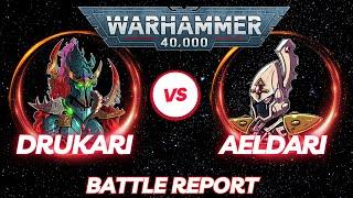 Warhammer 40K Battle Report: Aeldari vs Drukhari