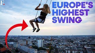 WATCH: Berliners Atop Europe's Highest Swing, Soaring 120 Metres Over Rooftops