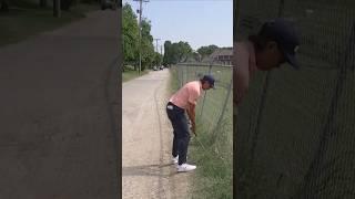 Up against a fence? No problem for Rickie 