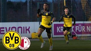 Moukoko & Reyna shoot BVB U19 into next round! | BVB U19 - Slavia U19 | Youth League | Highlights