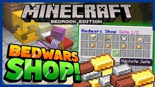 Der BESTE Bedwars SHOP nur mit Commands!  Minecraft Bedrock Tutorial