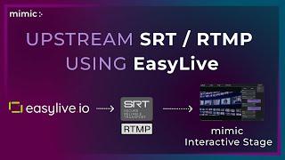 Upstream using easylive.io to mimic stage with audeience engagement