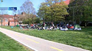 Pro-Palestine student protest at Purdue
