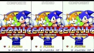 SEGA Genesis Comparison: Composite vs Svideo vs Component) (Sonic 2)