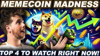 MEMECOIN MADNESS! (Top 4 To Watch RIGHT NOW!)