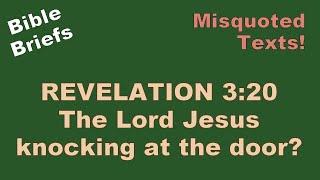 Bible Briefs #5 - Revelation 3:20