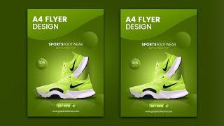 Professional A4 Flyer Design Photoshop Tutorial