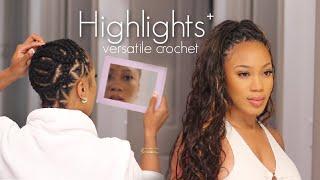 VERSATILE ILLUSION CROCHET Soft locs + Highlights