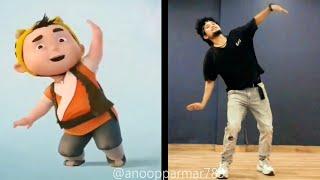 Manali Ke Aaloo || Cartoon Vs Real || Dance Challenge || Anoop Parmar