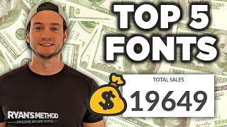 These 5 Fonts Helped Me Sell 10,000 Text-Only Shirts in 2022