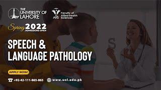 A Day with Speech Language Pathologist - Dr. Roma Imtiaz | Admissions Open 2022 | FAHS, UOL Lahore