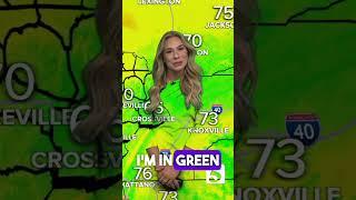 Our Heather Mathis was so in tune with her forecast that she became one with it