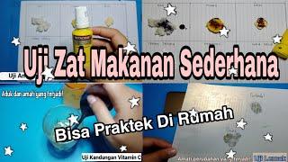 Praktikum Uji Zat Makanan Sederhana