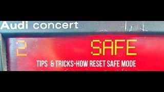 2 SAFE | AUDI RADIO SAFE MODE | HOW RESET SAFE MODE 2 | Разблокировка магнитолы Audi Concert RUS SUB