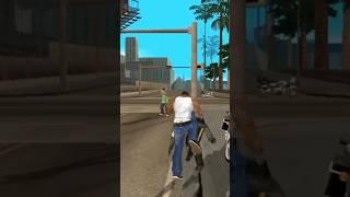 CJ Gang Vs police in GTA San Andreas#shorts #gousalam