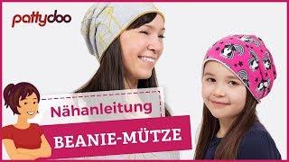 DIY Mütze nähen für Anfänger - Wendemütze, Beanie aus Jersey - pattydoo Schnittmuster