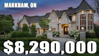 *SOLD* INSIDE A NEW CUSTOM BUILT MANSION IN MARKHAM ONTARIO FOR SALE $8.29 Million
