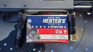 Herter's Strutter 12ga 3" 1-7/8oz #5 Test W/ Remington 870 & Carlson's Turkey Spur .660 Choke