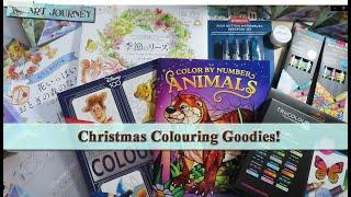 My Christmas Colouring Goodies! || December Adult Coloring Haul (inc some Diamond Painting!)