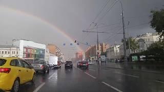 Супер радуга над Москвой. Снято на LG G4.