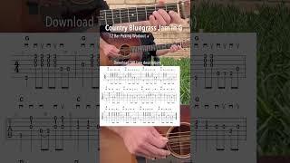 Country Bluegrass Jam in G – 12 Bar Picking Workout #bluegrass #guitarplaying #country