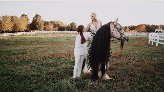 Whimsical Nashville Elopement with Horses and Olia Gown | Ali + Anneliese