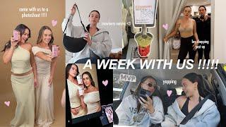 A WEEK WITH US!!! (photoshoot prep, an exciting shoot, bra shopping, yapping)