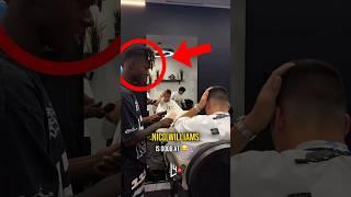 Nico Williams works as a barber  #football #nicowilliams #fcbarcelona